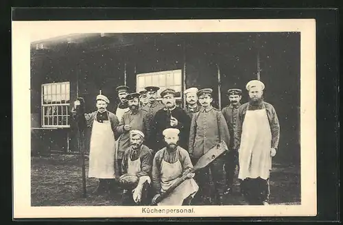 AK Sprottau, Kriegsgefangene, Küchenpersonal, Allied POW Camp