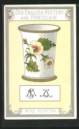 AK Alte englische Porzellanvase