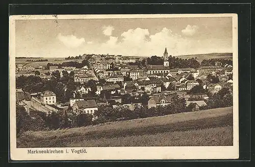 AK Markneukirchen / Vogtld., Panoramablick von der Bergwiese