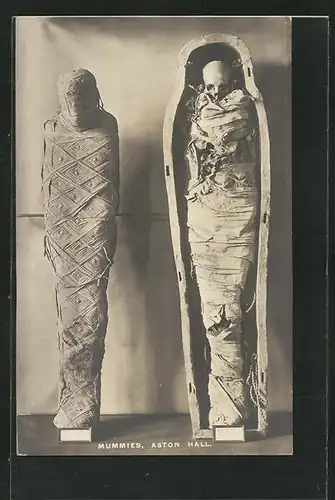 Foto-AK Aston Hall, Mummies, Mumien
