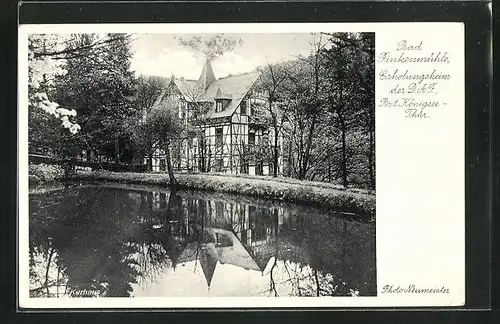 AK Königsee / Thür., Kurhotel Bad Finkenmühle, Erholungsheim der D.A.F.