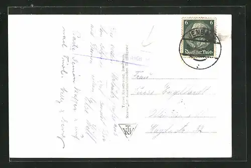 AK Landpoststempel Achenseehof, P. Jenbach