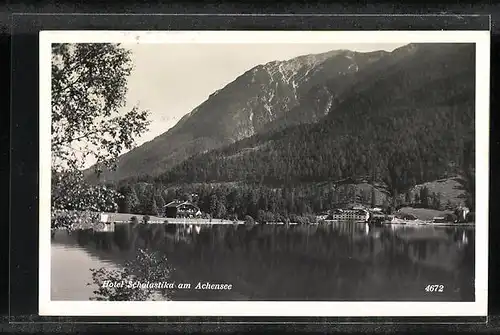 AK Landpoststempel Achenseehof, P. Jenbach