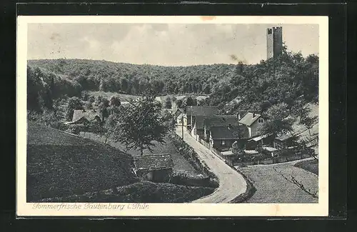 AK Tautenburg i. Thür., Blick auf den Ort