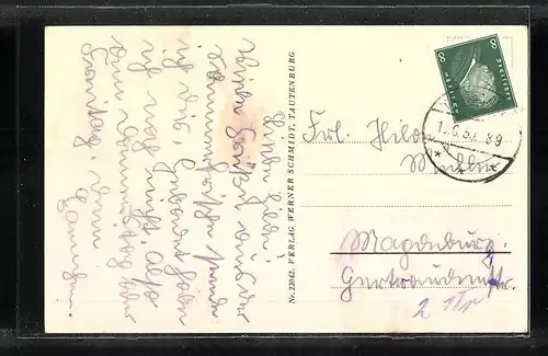 AK Tautenburg i. Thür., Blick auf den Ort