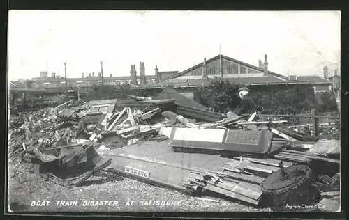 AK Salisbury, Boat Train Disaster, Eisenbahnkatastrophe