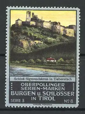 Reklamemarke Schloss Sigmundskron in Ueberetsch