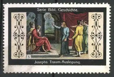 Reklamemarke Bibel-Geschichte, Joseph's Traum-Auslegung