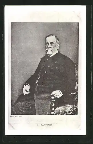 AK Portrait Louis Pasteur 1822-1895