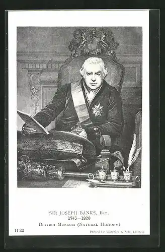 AK Sir Joseph Banks 1743-1820, Natural History
