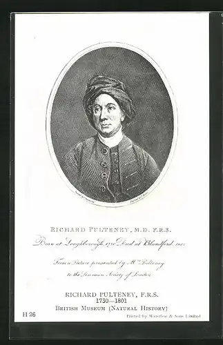 AK Richard Pulteney 1730-1801, Natural History