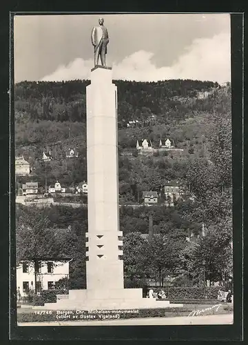 AK Bergen, Chr. Michelsen-monumentet, Standbild