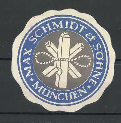 Präge-Reklamemarke Max Schmidt & Söhne München