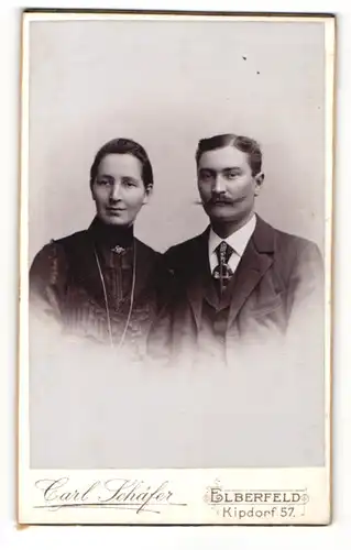 Fotografie Carl Schäfer, Elberfeld, Portrait eines Paares