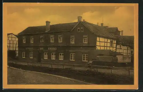 AK Kreuzau / Rhld., Exportbierbrauerei und Restauration von Wilhelm Röhr