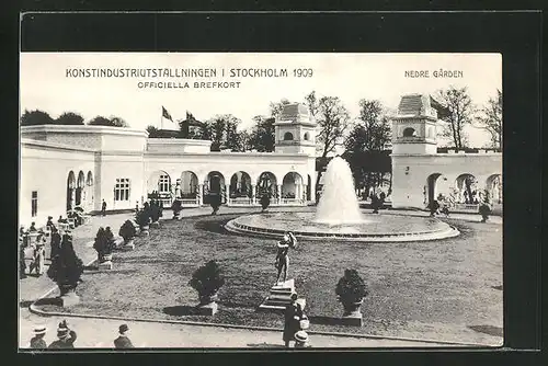 AK Stockholm, Konstindustriutställningen 1909, Nedre Garden