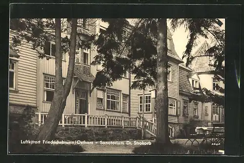 AK Friedrichsbrunn / Ostharz, Sanatorium Dr. Strokorb