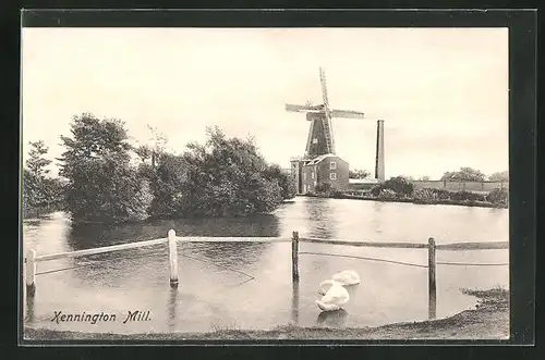 AK Kennington, Kennington Mill, Blick zur Windmühle