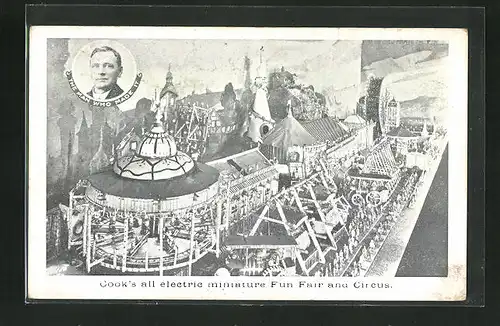 AK Cook`s all electric miniature Fun Fair and Circus, The man who made it, Modellbau