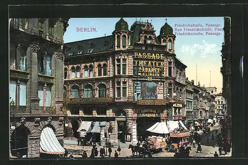 AK Berlin, Passage Theater, Friedrichstrasse