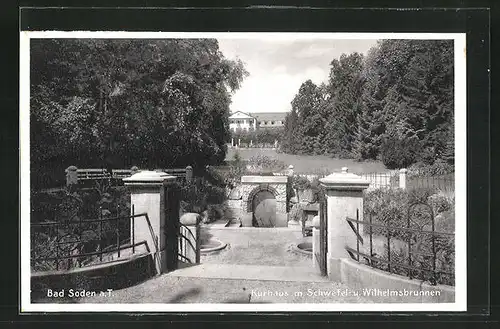 AK Bad Soden a. T., Kurhaus mit Blick auf den Garten