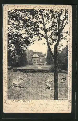 AK Crottorf, Blick zum Schloss Crottorf