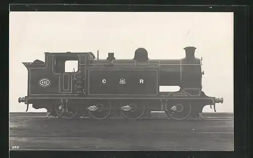 Foto-AK Lokomotive No. 492 der C R, Englische Eisenbahn