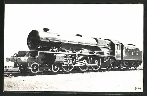 Foto-AK Englische Eisenbahn, Lokomotive Nr. 6203, LMS
