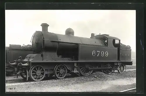 Foto-AK Englische Eisenbahn, Lokomotive Nr. 6799