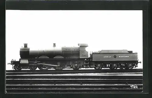 Foto-AK Englische Eisenbahn, Lokomotive Nr. 190, Great Western