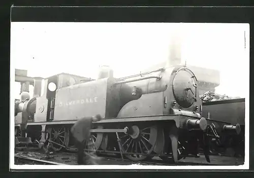 Foto-AK Lokomotive Silverdale, Englische Eisenbahn