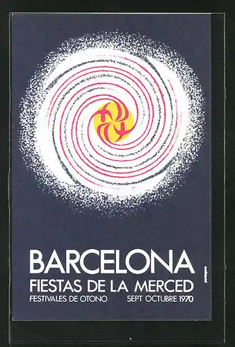 AK Barcelona, fiestas de la merced 1970, Festivales de Otono, Galaxie