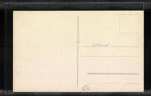 AK Tartu / Dorpat, Grosser Markt und Dorpater Bank