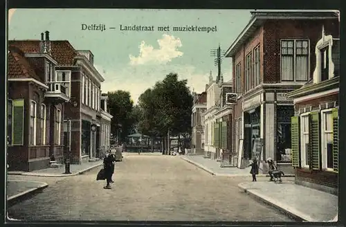 AK Delfzijl, Landstraat met muziektempel