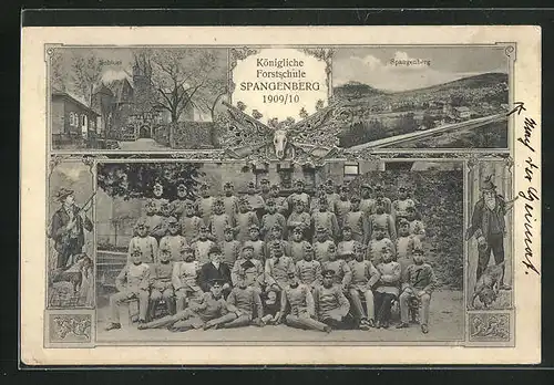 AK Spangenberg, Königl. Forstschule 1909 /10, Absolventen
