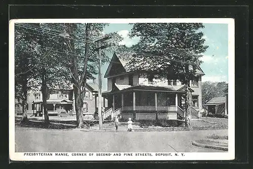 AK Deposit, NY, Presbyterian Manse, Corner of second and Pine Streets