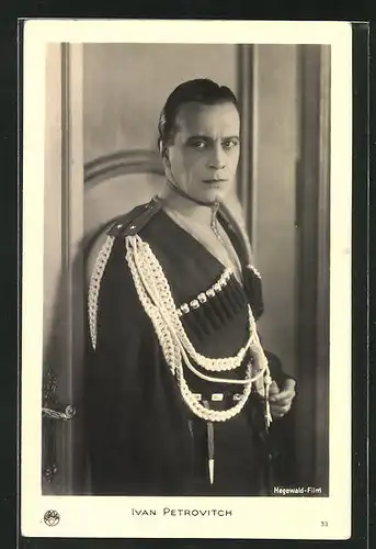 AK Schauspieler Ivan Petrovitch in Uniform