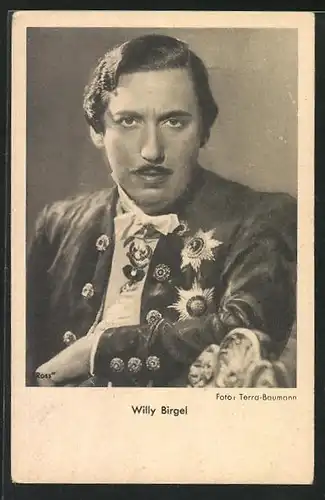 AK Schauspieler Willy Birgel im Kostüm