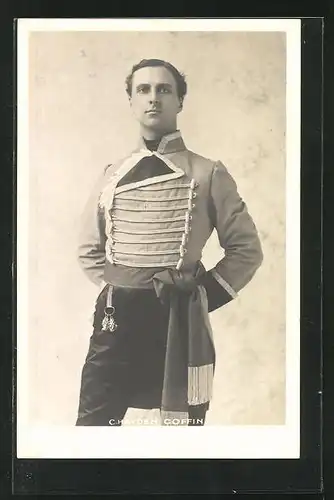 AK Schauspieler C. Hayden Coffin in millitärischem Kostüm