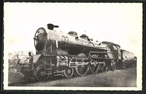 AK Französische Eisenbahn-Lokomotive der P.L.M.