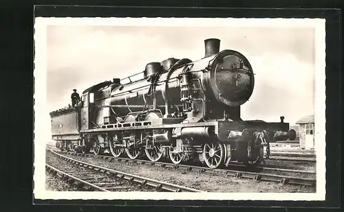 AK Französische Eisenbahn-Lokomotive No. 231-036, Etat