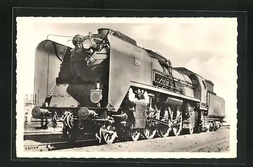 AK Französische Eisenbahn-Lokomotive No. 1402, Alsace-Lorraine