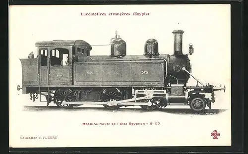 AK Eisenbahn-Lokomotive No. 56 der Ägyptischen Staatsbahn