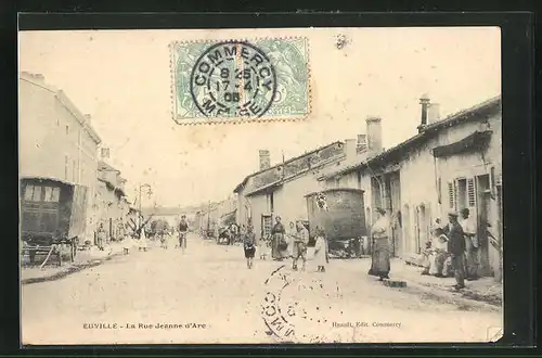 AK Euville, La Rue Jeanne d`Arc