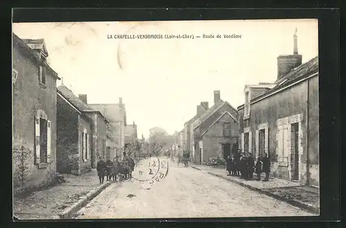 AK La Chapelle-Vendomoise, Route de Vendome