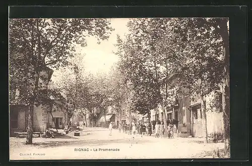 AK Rignac, La Promenade