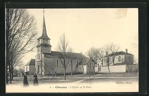 AK Choussy, L`Èglise et la Place