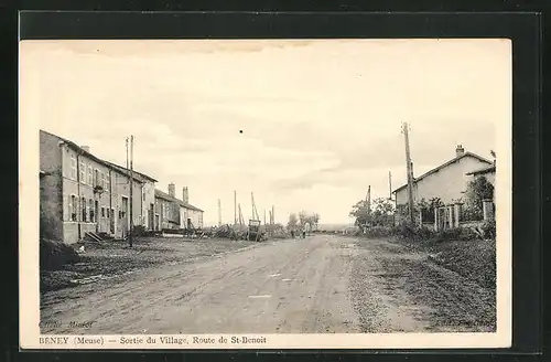 AK Beney, Sortie du Village, Route de St-Benoit