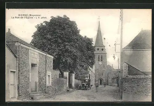 AK Bierne, La Rue de l`Eglise