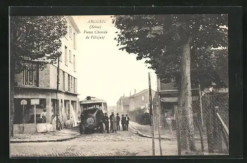 AK Arcueil, Vieux Chemin de Villejuif